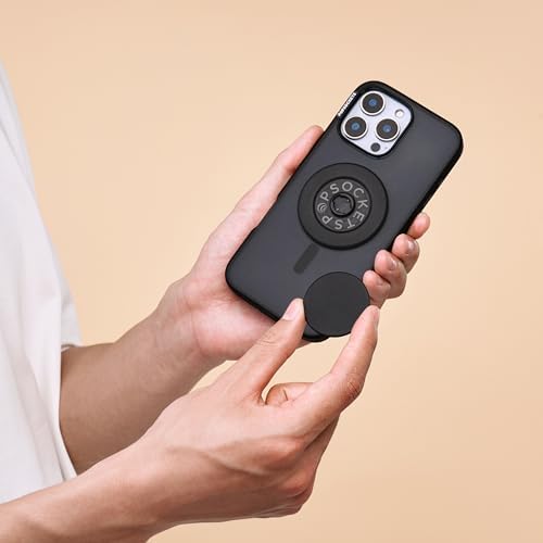 Mag Safe Pop Grip and Stand – Premium Magnetic Phone Accessory for i Phone – Customizable and Swappable Design for Optimal Grip and Hands-Free Convenience – Compatible with Wireless Charging, Elegant Black Finish for Enhanced Mobile Experience