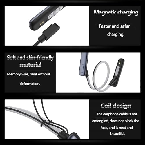 Revolutionary Bluetooth V5.2 Neckband Headphones – 35 Hours of Uninterrupted Sound, IPX7 Waterproof for Ultimate Workout Durability, and Powerful Deep Bass for Superior Audio Experience – Ideal for Daily Commuters and Fitness Enthusiasts with Ergonomic Comfort Design
