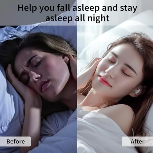 Damipow 2024 Edition Bluetooth 5.3 Wireless Sleep Earbuds – Ultra-Comfortable Noise-Canceling Earphones for Side Sleepers – Ideal for Home, Travel & Work – Elegant Ivory Finish for Ultimate Serenity and Uninterrupted Sleep Experience