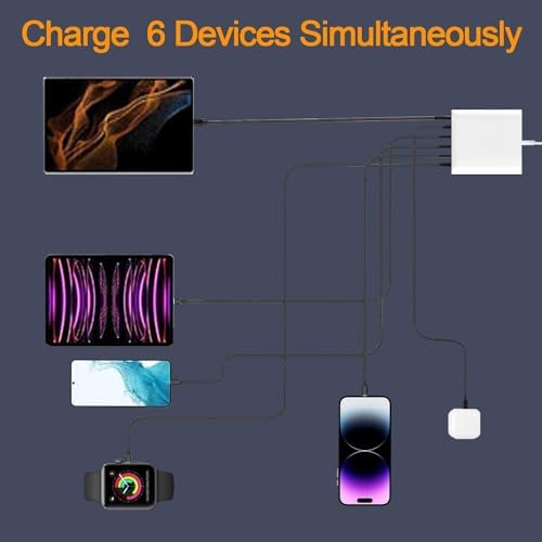 Power Up Your Productivity with the Ultimate 210 W USB-C Fast Charging Hub: Versatile 8-Port Ga N Charging Station with PD 65 W Adapter for Seamless Compatibility Across Mac Book, Dell Laptops, i Phone 16/15, and Galaxy S22/S23 – Your Essential Power Solution for Home and Office Efficiency