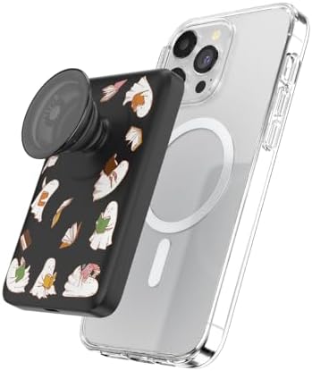 Mag Safe-Compatible Pop Sockets Power Pack: 5000 m Ah Portable Phone Charger for i Phone 12/13/14/15/16 Pro/Pro Max/Plus – Effortless Magnetic Wireless Power Bank in Sleek White for Fast Charging on the Go