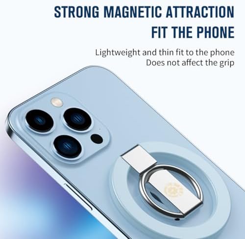 Innovative Purple Foldable Magnetic Finger Loop Kickstand – Ultra-Durable Non-Slip Ring Holder for Smartphones with 360-Degree Rotation, Ergonomic Comfort, and Universal Compatibility for i Phones and More