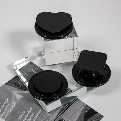 Sleek Matt Black Collapsible Phone Grip & Stand – Ergonomic Magnetic Holder for Secure Device Control & Hands-Free Viewing – Stylish All-Black Design for Enhanced Compatibility & Portability