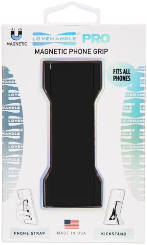 Premium LOVEHANDLE PRO Silicone Phone Grip – Versatile Magnetic Mount & Kickstand for Smartphones/Tablets – Bubblegum Pink Glow – Effortless One-Handed Control & Enhanced Device Compatibility – Waterproof & Easy-to-Clean Design for Stylish Protection and Functionality – Ideal for Selfies, Texting, and Streaming – Innovative 360° Kickstand for Vertical/Horizontal Use – Durable Silicone Strap with Strong Internal Magnets – Perfect for Everyday Use – Family-Owned Quality from Texas