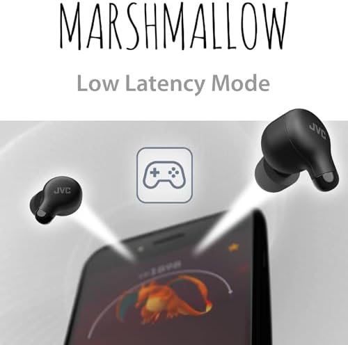 JVC Marshmallow True Wireless Earbuds with Bluetooth 5.3 – 28 Hours Playtime, Comfortable Memory Foam Design, IPX4 Water-Resistant, Built-in Mic, Ultra-Compact Charging Case for i Phone & Android Users – Perfect for Active Lifestyles and Everyday Use