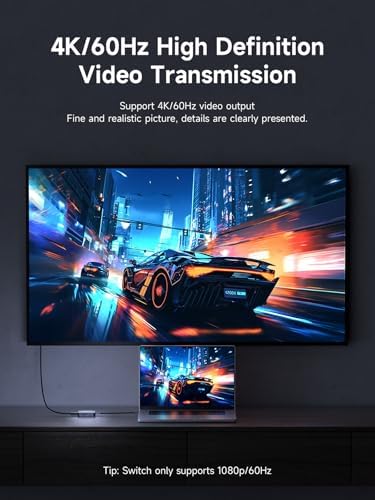 Hagibis 6-in-1 Magnetic USB C Hub for i Phone 16 & 15 Pro Max – Ultimate Type-C Docking Station with 100 W Power Delivery, 10 Gbps Data Transfer, SD/Micro SD Slots & AUX Port – Enhance Your Mac Book Pro, Air & i Pad Pro Connectivity Experience with High-Speed Versatility