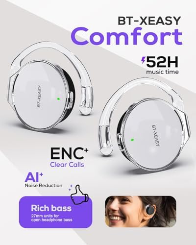 Elevate Your Audio Adventure with MICOOL On Ear Bluetooth Headphones – Sport-Ready Noise Cancelling Headset Featuring Four Microphones, Ultra-Lightweight Clip-On Comfort, and All-Day Battery Life for Dynamic Lifestyles – Perfect for Fitness, Commuting, and Everyday Use