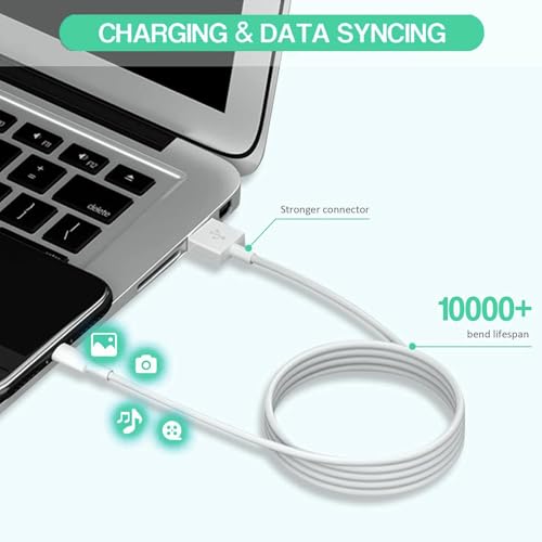 Ultimate 10-Foot Fast Charging Duo for i Pad & i Phone – Dual 12 W Foldable Travel Chargers with Extra Long USB to Lightning Cables – Perfect for Travelers Seeking Enhanced Compatibility and Portability