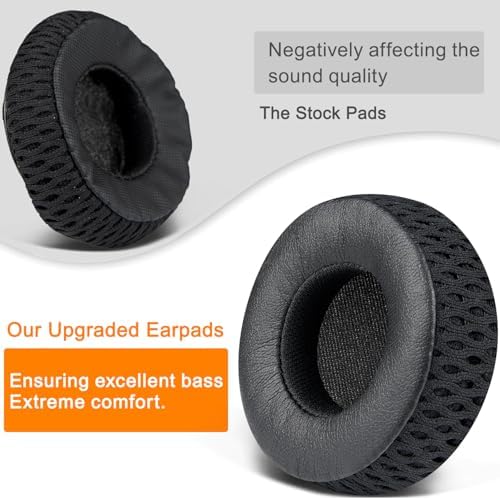 Upgrade Your JBL Under Armour Sport Wireless Headphones with SOULWIT Replacement Earpads – Luxurious Soft Protein Leather & High-Density Memory Foam for Unmatched Comfort and Sound Isolation – Effortless Installation, Elegant Black Finish, Perfect for Daily Use and Intense Workouts