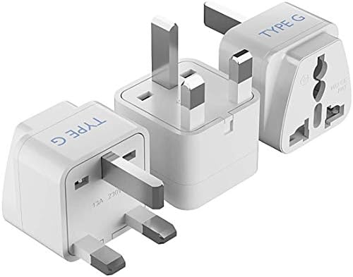 Ultimate Compact Travel Power Adapter for UK & Ireland – Dual USB & USB-C Fast Charger with 3.1 A Output – Type G Plug Converter for Seamless Global Connectivity in Hong Kong, England, Dubai, and Saudi Arabia – Safe, Efficient Design for Smart Travelers