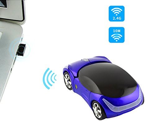 Vibrant Pink Car-Shaped Wireless Mouse for Small Hands – 2.4 GHz Ergonomic Optical Gaming Mouse with USB Receiver – Perfect for Kids, PC, and Laptop Use – Fun and Functional Computer Accessory