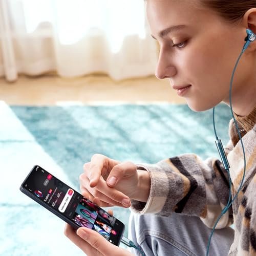 USB C Wired Earbuds for i Phone 16 & Samsung Galaxy S Series – Premium High-Fidelity Sport Headphones with Tangle-Free Magnetic Design, Ergonomic Comfort & Built-in Mic for Effortless Calls and Unmatched Audio Quality – Ideal for Active Lifestyles and Audiophiles