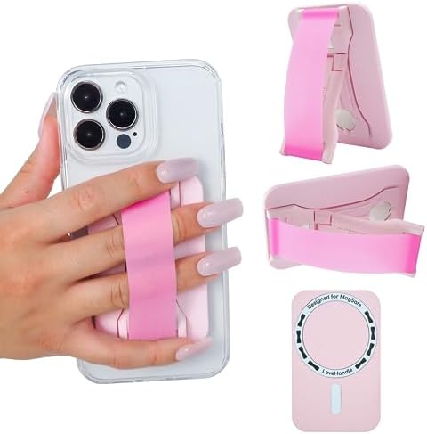 Revolutionary Love Handle PRO Magnetic Phone Grip & Stand – Ultimate Silicone Strap for i Phone & Android – All-in-One Device Mount, Kickstand, and Secure Holder – Experience Unmatched Stability, Style, and Convenience for Every Smartphone User