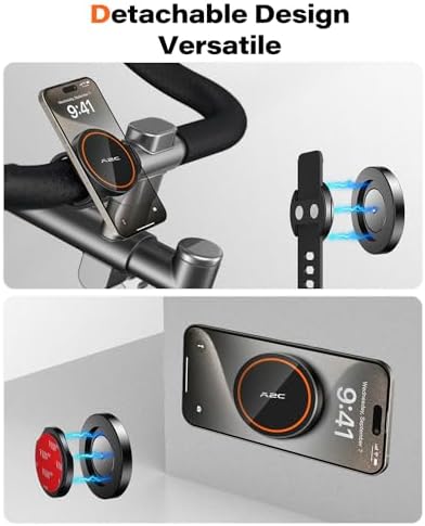 Ultimate Mag Safe A2 C Gym Fitness Phone Mount – Unmatched 17 N52 Magnet Technology for Secure Grip on Equipment and Strollers – Versatile Adjustable Silicone Strap for One-Handed Operation – Compatible with i Phone 12-16 Series and Non-Mag Safe Devices – Ideal for Treadmills, Peloton Bikes, and More – Effortless Detachable Design for Multi-Surface Use – Perfect for Home, Gym, and On-the-Go Convenience – Includes Metal Ring for Enhanced Compatibility – Premium Stability and Reliability for Active Lifestyles – Comprehensive User Manual and Dedicated Customer Support Included