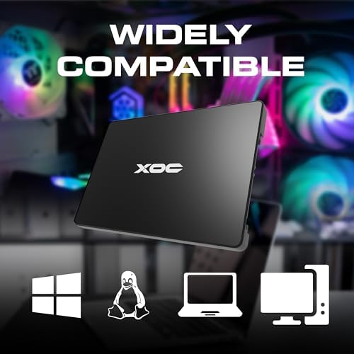 Upgrade Your System with the XOC Nitro 512 GB SATA III Solid State Drive – Blazing Fast Performance for Laptops & Desktops – 550 MB/s Read & 520 MB/s Write Speeds – Compact 2.5-Inch Design for Enhanced Compatibility – Perfect for Gamers & Content Creators!