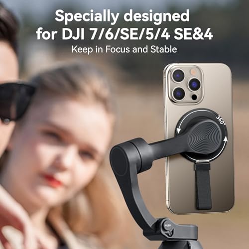 Magnetic Phone Ring Holder Grip – Ultimate Smartphone Accessory for Enhanced Stability & Hands-Free Viewing | Compatible with i Phone 16 Pro Max, 15, 14, 13, 12 & DJI Osmo Mobile Series | Ergonomic Design for One-Handed Use & Secure Grip | Durable, Lightweight & Easy Installation | Ideal for Texting, Selfies, Gaming & Video Calls