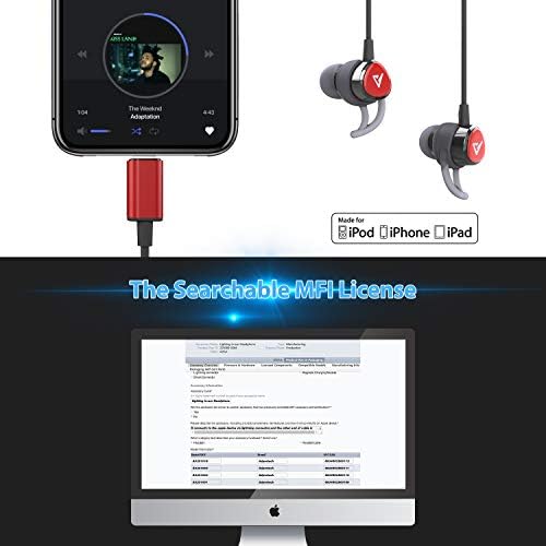 High-Performance Lightning Earbuds with Magnetic Design – MFi Certified Sports Headphones for i Phone 14/13/12/11/Pro Max/Xr/Xs Max/X – Noise-Isolating In-Ear Earphones with Built-in Microphone for Ultimate Workout Experience – Secure Fit and Premium Sound Quality