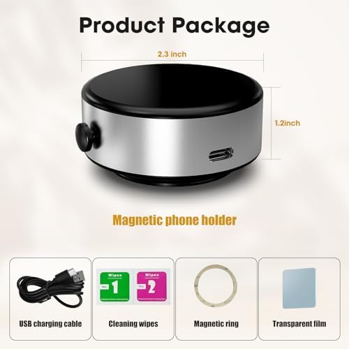 Revolutionary Magnetic Phone Holder for All Smartphones – Ultimate Hands-Free Solution with Vacuum Suction Technology for Car and Gym – Exceptional Stability and Seamless Multitasking Anywhere