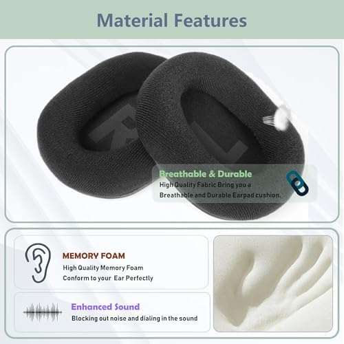 Upgrade Your Avantree HT280 Wireless Headphones with Luxurious Replacement Earpads – High-Density Foam and Soft Fabric Cushions for Ultimate Comfort and Enhanced Audio Quality