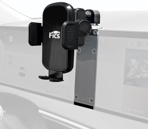 FICS Car Phone Holder for Genesis GV70 2026 Moder-Year – Custom-Fit Mount for Seamless Integration, Interior Accessories for Navigation, No Adhesive or Tools Required – Enhanced Compatibility and Speed