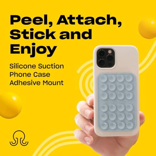 Ultimate Stability Turquoise Silicone Suction Phone Holder – Hands-Free Mount for i Phone & Android – Compact 2.6″ x 3.9″ Design – Elevate Your Selfies and Videos with Superior Grip and Versatile Functionality – Essential Content Creation Accessory for Effortless Capturing and Live Streaming