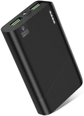 Versatile 3-Port 6000 m Ah Portable Power Bank with Built-in Flashlight and USB-C Fast Charging for i Phone & Android – Lightweight, High-Capacity Battery Pack for On-the-Go Convenience and Emergency Use