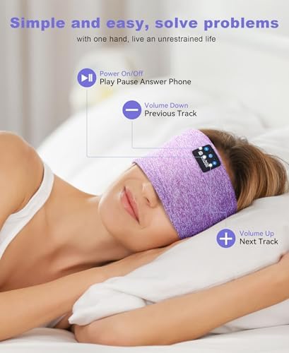 Ultimate Bluetooth 5.4 Sleep Headband Headphones – Designed for Side Sleepers, Unmatched Comfort for Active Lifestyles, Superior Sound Quality, Ergonomic Fit for Enhanced Relaxation, Ideal Tech Gift for Music and Podcast Enthusiasts