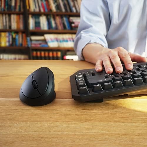 Discover Unmatched Comfort with the Perixx PERIMICE-819 B Bluetooth Vertical Mouse – Ergonomic Wireless Design for Right-Handed Users – Multi-Device Connectivity for Seamless Switching – Silent-Click Technology for a Quieter Workspace – Compact and Portable for On-the-Go Productivity – Ideal for Enhanced Wrist Health and Long Hours of Use – Perfect Companion for Home or Office – Compatible with Various Operating Systems.