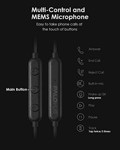 PALOVUE Lightning Earbuds: MFi Certified High-Fidelity Noise Isolation Headphones with Built-In Microphone for i Phone 14, 13, 12, 11 Pro Max, X, XS Max, XR – Premium Sound Quality and Ergonomic Comfort for Music Lovers and Professionals