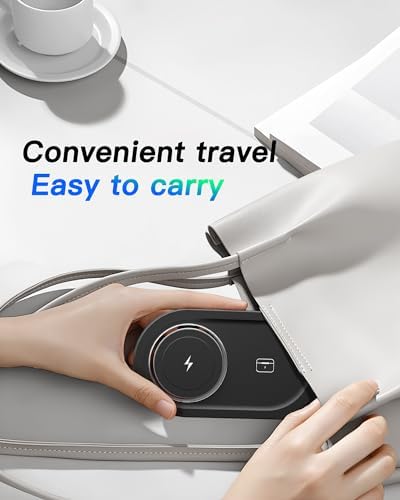 Effortless Power: Enhanced 3-in-1 Magnetic Charging Station for Apple Devices – Fast Wireless Charger for i Phone 16/15/14/13/12, Air Pods Pro & Apple Watch Series in Elegant White – Ultimate Compatibility & Streamlined Charging Experience