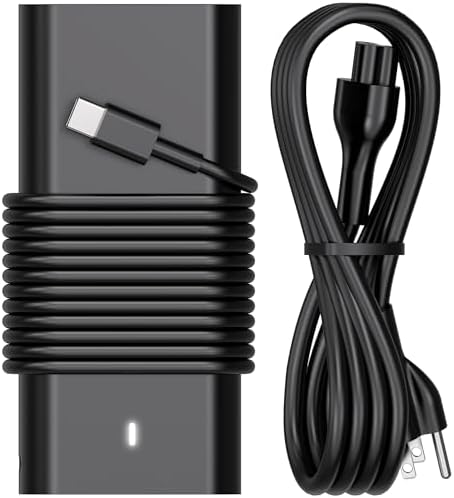Efficient 65 W USB-C Laptop Charger for Dell: Compatible with Latitude 5420, 5430, 5520, XPS 13, Chromebook 3100 – Fast Charging with Advanced Safety Technology and Overheat Protection