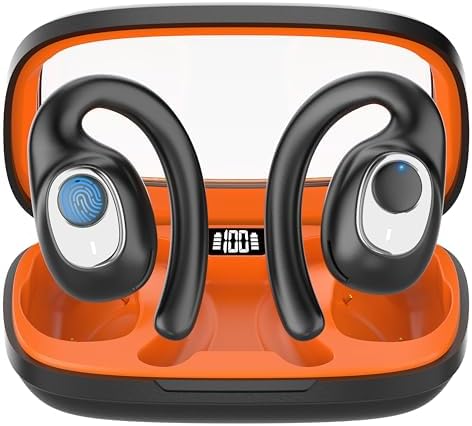 Transform Your Communication with OWS AI Translation Earbuds – Real-Time Translator Earphones in Stylish Black-Orange, Featuring 144 Language Support, Ergonomic Comfort, and Superior Audio Quality for Travelers, Professionals, and Language Enthusiasts