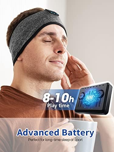 Adjustable Wireless Sports Headband with Integrated Speakers – Optimal Comfort for Active Lifestyles, Yoga, and Rest – Long-Lasting Battery Life & Broad Device Compatibility for Ultimate Freedom