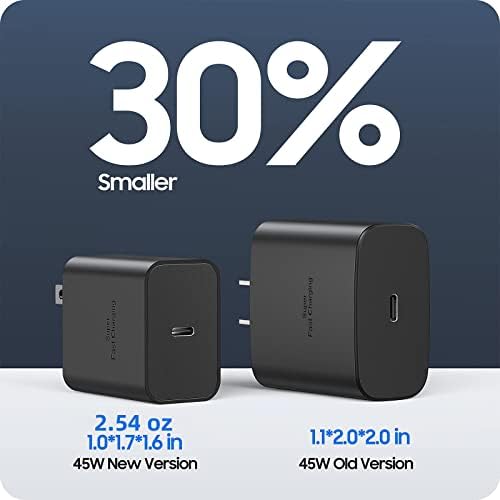 Sisyphy 30 W Ga N USB-C Charger – Ultra-Compact Fast Charging Solution with PD3.0, QC3.0 & PPS Compatibility for i Phone 14/13/12, Galaxy S22 Ultra, Surface Laptops & More – Enhanced Safety Features for Reliable Performance on the Go