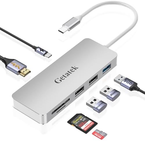 Revolutionize Your Tech Setup with the Ultimate 7-Port USB C Hub: Dual 4 K HDMI Outputs, 100 W Power Delivery for Fast Charging, High-Speed USB 3.0 Connectivity, Gigabit Ethernet for Blazing Internet, and Integrated TF Card Reader – Ideal for Mac Book Air and Pro Users. Unlock Unmatched Productivity with Seamless Device Integration, Perfect for Professionals and Digital Creatives. Enjoy Stunning Visuals with Dual HDMI Outputs while Keeping Your Devices Charged and Ready to Go. Experience Lightning-Fast Data Transfer at 5 Gbps with USB 3.0 Ports and Reliable Internet Access Through Gigabit Ethernet. Effortlessly Access Media with the Built-In TF Card Reader. Designed for Durability and Minimal Maintenance, This Versatile USB C Hub Elevates Your Workspace and Ensures Compatibility Across All Your Devices. Embrace the Future of Connectivity Today!