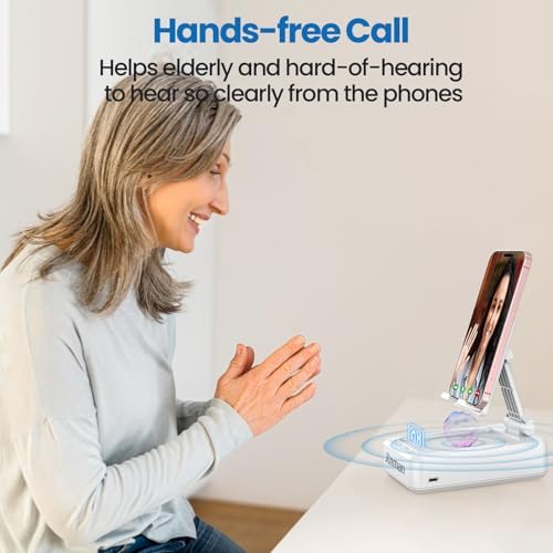 Transform Your Multimedia Experience with the JTEMAN Adjustable Tablet Stand Featuring Bluetooth Speakers – Versatile Kitchen Gadget and Perfect Gift for Him or Her – Wireless Charging Station for Phones and Tablets, Enhanced Compatibility for All Devices