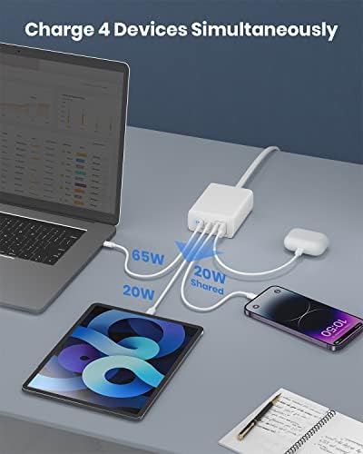 GEEKERA 160 W 6-Port USB C Fast Charging Station – Ultimate Multiport Wall Charger with 4 USB-C & 2 USB-A Ports – High-Speed Power Hub for i Phone 16, i Pad Pro, Mac Book, Samsung Galaxy, Pixel, & Nintendo Switch – Compact & Portable Design for Efficient Device Charging at Home or On-the-Go
