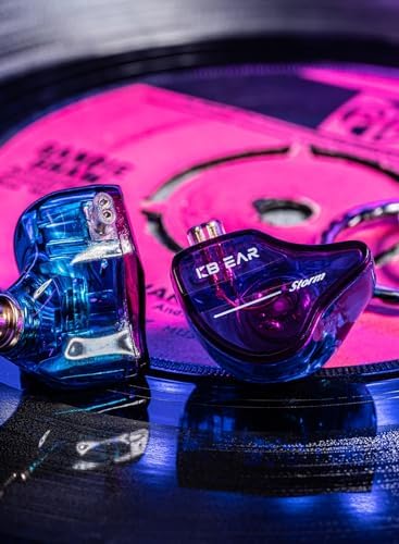 Unleash Superior Sound Quality with KBEAR Storm In-Ear Monitors – High-Fidelity 10 mm Dynamic Driver Earbuds in Stunning Purple for Musicians and Audiophiles – Ideal for Studio Use and Live Performances with Unmatched Comfort and Clarity