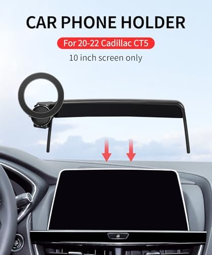 Maser Weller Cadillac Phone Holder – Premium Mag Safe Compatible Mount for Lyriq (2023-2025), CT5 (2025), and XT4 (2024-2025) – 33-Inch Screen Stability for Effortless Navigation and Enhanced Connectivity