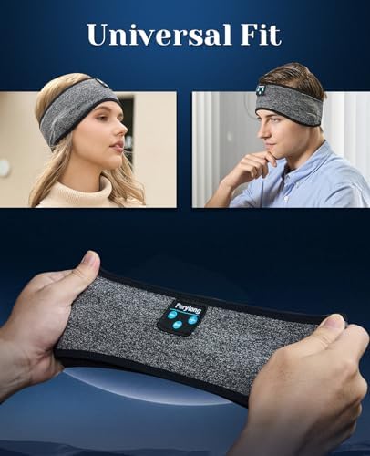 Ergonomic Bluetooth Sleep Headphones: Wireless Sports Headband with Hi-Fi Stereo Sound for Ultimate ASMR Relaxation – Lightweight, Cozy Audio Solution for Men and Women, Perfect for Meditation and Restful Sleep