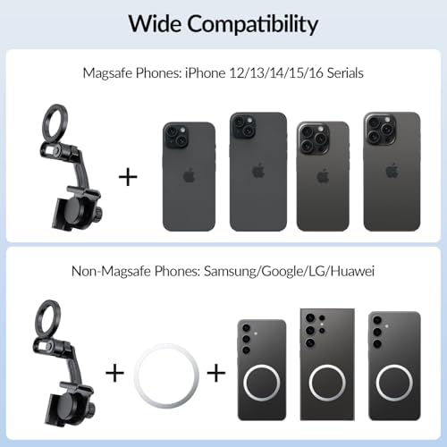 SOOPII Magnetic Phone Mount for Tesla Model 3/Y – Ultimate Hands-Free Mag Safe Holder for i Phone 16/15 & All Smartphones – Enhanced Stability, Quick Charging & Effortless Installation for Safer Driving Experience