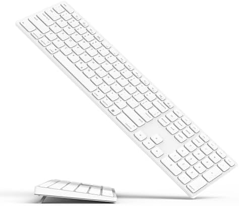 Upgrade Your Typing with a Wireless Bluetooth Keyboard & Numeric Keypad for Mac – Rechargeable, Sleek Design, Ultimate Compatibility with i Mac, Mac Book, i Pad for Enhanced Productivity and Efficiency