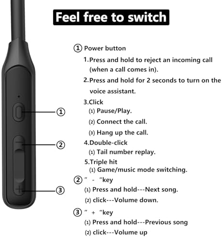 Revolutionary Bluetooth V5.2 Neckband Headphones – 35 Hours of Uninterrupted Sound, IPX7 Waterproof for Ultimate Workout Durability, and Powerful Deep Bass for Superior Audio Experience – Ideal for Daily Commuters and Fitness Enthusiasts with Ergonomic Comfort Design