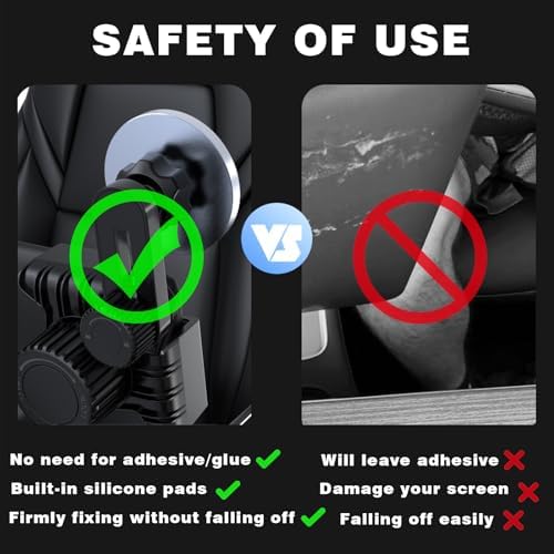 Mag Safe Magnetic Phone Mount for Tesla Model Y & Model 3 (2024) – Non-Adhesive, Universal Fit, Effortless Installation, Enhanced Safety & Style – Ultimate Accessory for Your Tesla Driving Experience