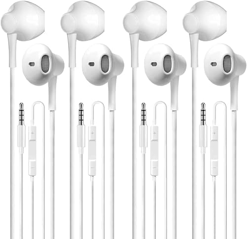 Superior 4 Pack USB C Earbuds for i Phone 16/15 Pro Max & Galaxy S23/S22 – High-Fidelity Wired Headphones with Integrated Microphone and On-the-Fly Volume Control – Ergonomic In-Ear Design for Ultimate Comfort and Compatibility with i Pad Pro & Google Pixel Series – Exceptional Sound Quality for Music, Podcasts, and Hands-Free Calls
