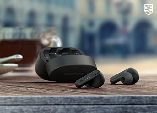 Philips T2206 True Wireless Earbuds – Compact Charging Case, IPX4 Water-Resistant Design, Enhanced Audio Mobility for Active Lifestyles, Rapid Pairing Technology, Secure Fit for Music Lovers and Fitness Enthusiasts