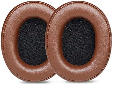 Premium Replacement Earpads for Audio-Technica ATH-SR50 BT Headphones – Luxurious Protein Leather Cushions for Enhanced Comfort and Sound Quality – Quick Installation and Durable Design in Classic Black with Buckle