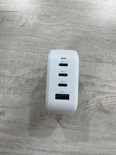 Ultra-Fast 100 W USB-C 4-Port Ga N Wall Charger – Compact and Travel-Friendly Power Adapter for Mac Book, i Phone, i Pad, Samsung Galaxy, and More – Optimal Multi-Device Charging with Foldable Plugs and Advanced Efficiency