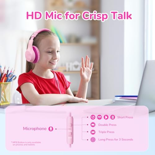 Transform Your Child’s Audio Adventures with Ear Fun K3 Kids Over-Ear Headphones – Engineered for Safe Listening with Volume Limiting, Exceptional HD Stereo Sound, and Travel-Friendly Foldable Design in Vibrant Blue – Ideal for School, Stylish for Every Young Explorer with Enhanced USB-C Compatibility!