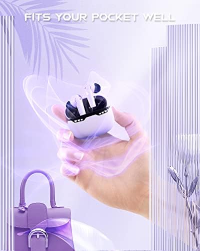 Black Shark Purple Wireless Earbuds with Emoji LED, Ultimate Gaming & Music Experience, Featuring 45 ms Ultra-Low Latency, Bluetooth 5.1 Connectivity, 24 Hours Playtime, IPX5 Waterproof Durability for Active Lifestyles